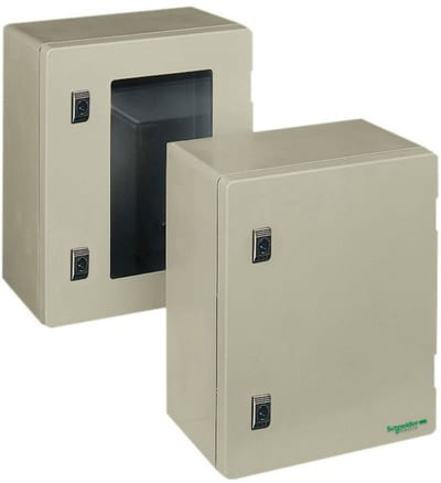 Schneider Electric wall-mounting encl. polyester monobloc IP66 H308XW255XD160MM transparent door NSYPLM3025TG