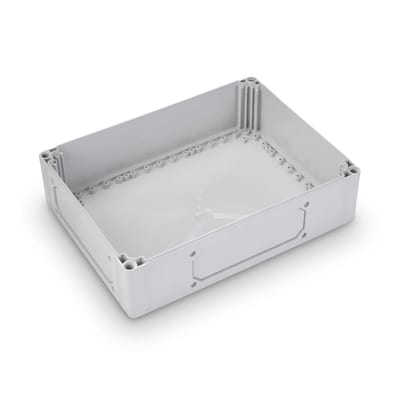 Ensto CPCF304013T Enclosure 300 x 400 x 132 mm with 4xF2 Openings and Clear Cover