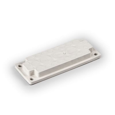 Ensto Membrane Flange Size F2, 3xØ30 + 6xØ18 + 16xØ14 mm