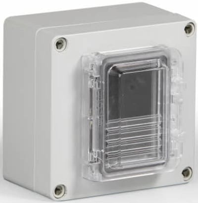 Ensto RABP182508G/10M Modular Enclosure for 10 Modules, IP65, ABS