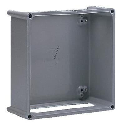 ABB APO iso-distributors. AU712 Lower part 370X300X130 2X300 open APO RAL7035 Housing lower part with 2 open sides 4TBO856011C0100