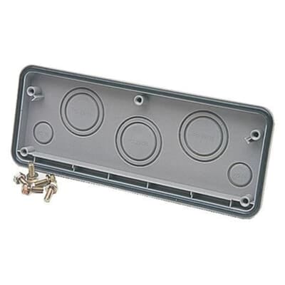 ABB APO Accessories. AFK302M Flange 300mm, 9X25/20 RAL7035, metric pre-stampingCombi flanges made of polystyrene 4TBO856097C0100