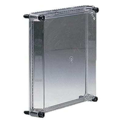 ABB APO iso-distributors. ADT3 lid 300X185X45MM polycarbonate, transparentwith lid screws 4TBO851173C0100