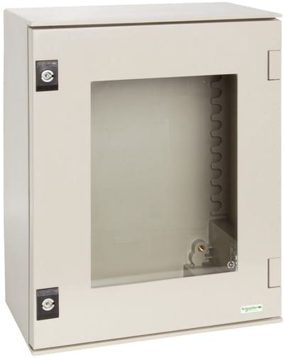 Schneider Electric wall-mounting enclosure polyester monobloc IP66 H647XW436XD250MM glazed door NSYPLM64TG