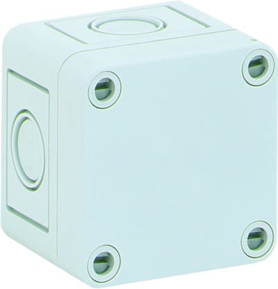 TK PS, grey, 65X65X57, with metric knockouts