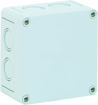 TK PC, grey, 110X110X66,with metric knockouts