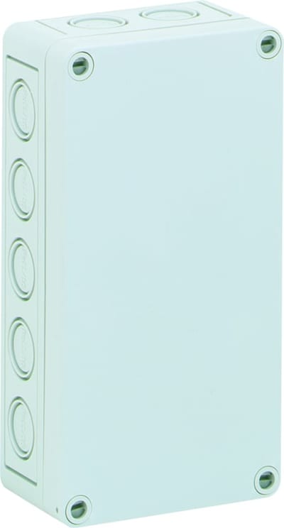 TK PC, grey, 180X94X57, with metric knockouts