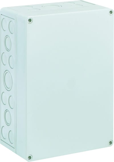 TK PC, grey,254X180X111,with metric knockouts