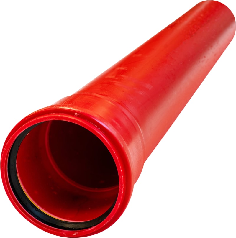 PP Cable Conduit 125mm SN8 6M RED (3620-125)