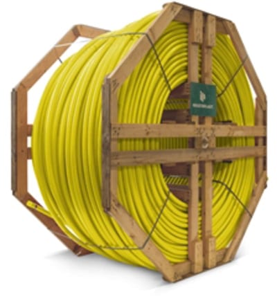 1-L DL FIBRE PIPE 40mm 1500M Yellow