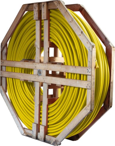 1-L DL FIBRE PIPE 40mm 500M Yellow