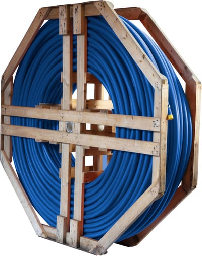 1-L DL FIBRE PIPE 40mm 500M BLUE