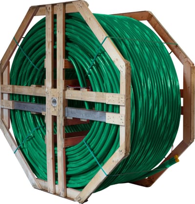 2-L DL FIBRE PIPE 40mm 750M Green