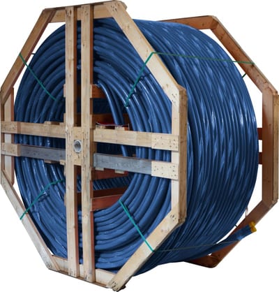 2-L DL FIBRE PIPE 40mm 750M BLUE