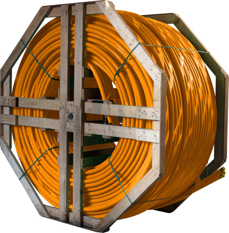 4-L DL FIBRE PIPE 40mm 375M Orange (3220-40-4LOR)