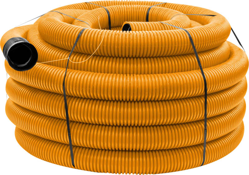 DV Corrugated PIPE with WIRE 110mm 50M PE OR (3222110-Kgor)