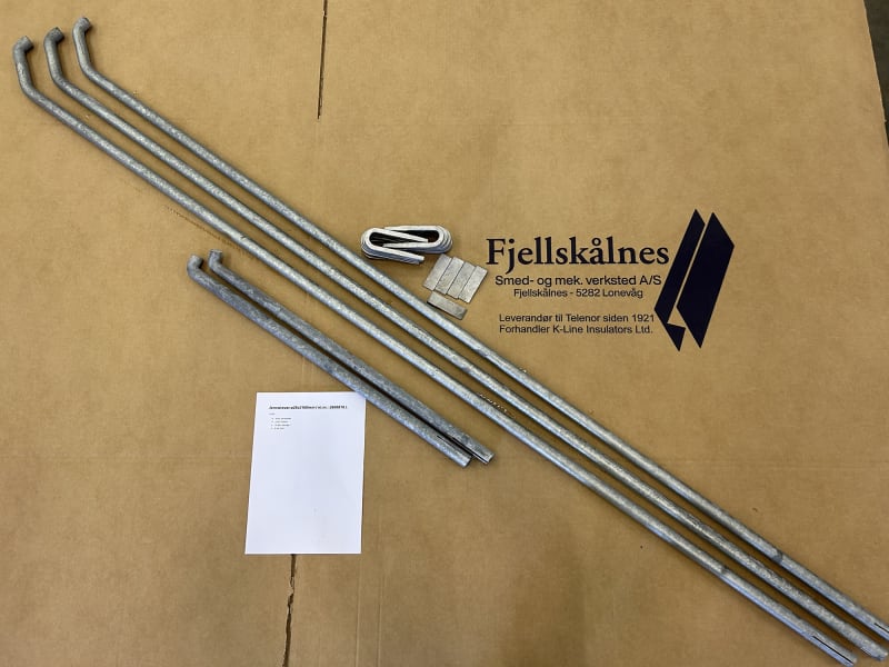 Iron Pole Strut 25 × 2100 mm, Set (2800810)