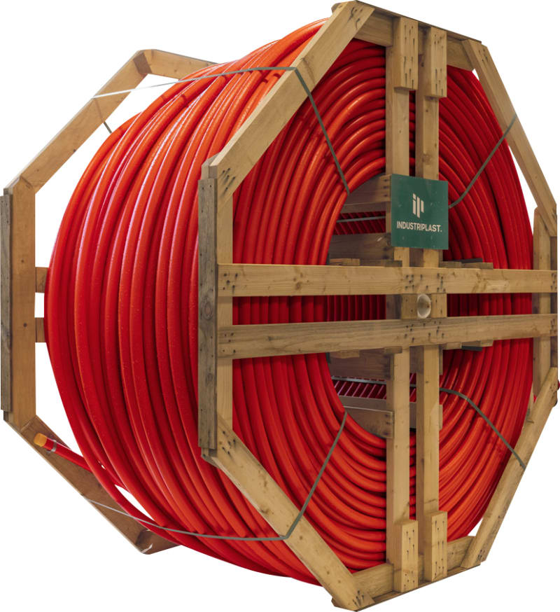 1-L DL FIBRE PIPE 32mm 2225M RED (322032X2,9)