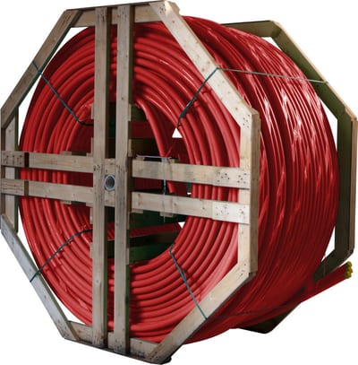 3-L DL FIBRE PIPE 40mm 500M RED