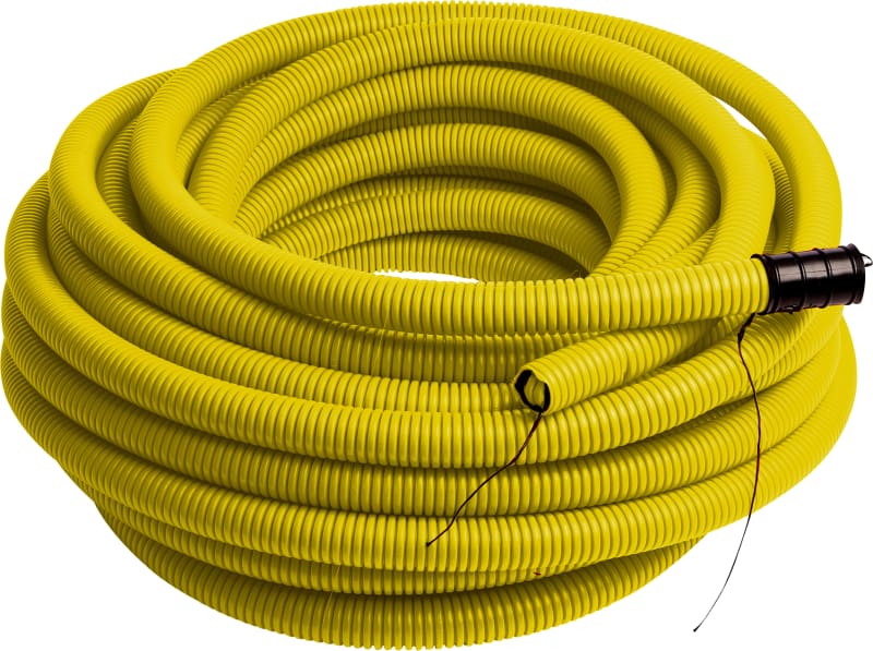 DV Corrugated PIPE with WIRE 50mm 50M PE Yellow (3222050GUL)