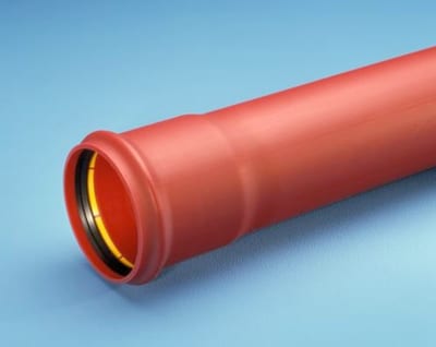Smooth Cable Conduit 50mm PP RED SN8 6M