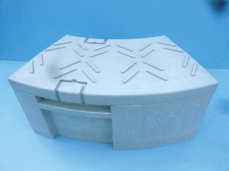 Acte WGRT-G90-45-S 45° cable duct in composite material, 90 mm