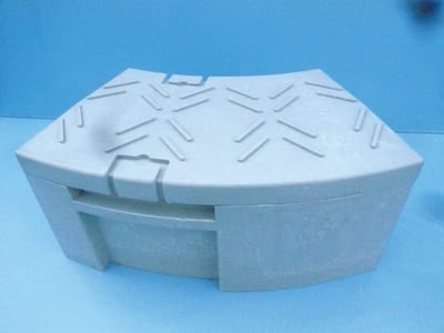 Acte WGRT-G90-45-S 45° cable duct in composite material, 90 mm