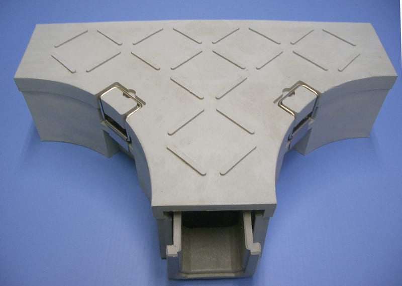 Acte T piece cable duct 90mm composite (WGRT-G90-T-S)