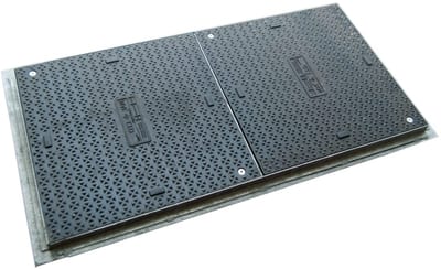 Melbye FF9060 Cast-Iron Manhole Cover, Load Class C-250