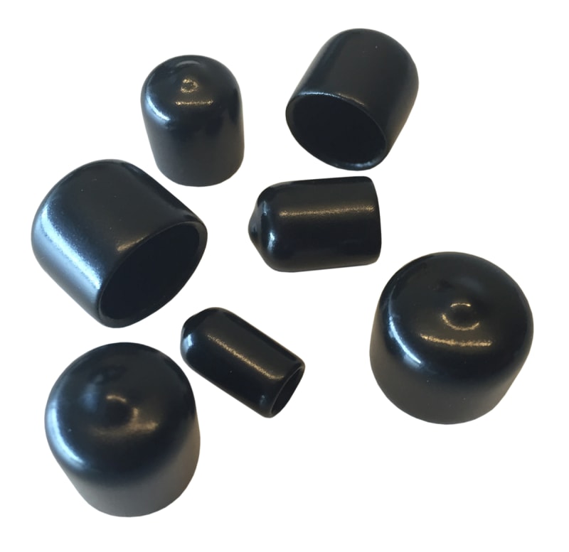 End Cap 12mm black, 100ST/pk (2821529)