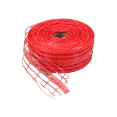 Melbye Warning Net with Tracer Wire, Red, 100 mm × 500 m Roll