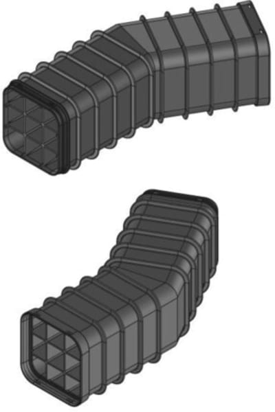 Melbye Skandinavia 9-Way Multiduct 1 m 30° Right/Left Bend