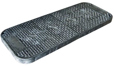 Melbye PV2460 Cast-Iron Manhole Cover B125 FR70, 3-Piece Pentahead