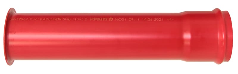 110MM-50CM PVC Trompetcoupling RED (70021300)