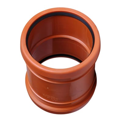 Doublecoupling 125mm PP Orange