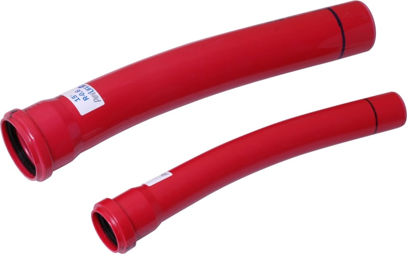 200MM-15° PVC Cable Conduit Bend R=2,0 RED (70007583)