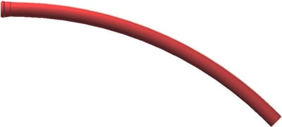200MM-15° PVC Cable Conduit Bend R=4,0 RED