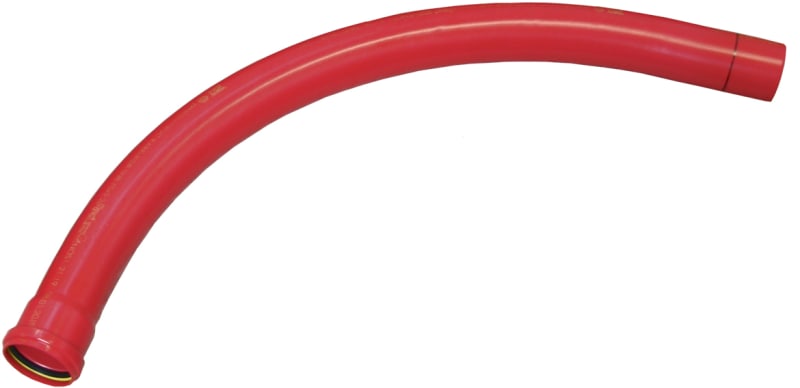 75MM-90° PVC Cable Conduit Bend R=0,6 RED (70007569)