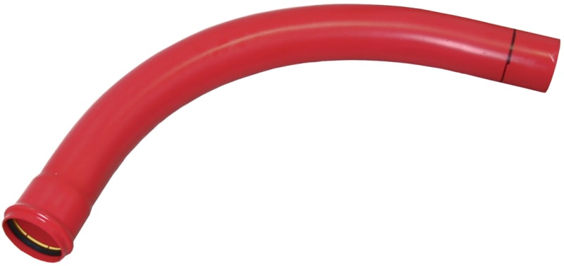 110MM-90° PVC Cable Conduit Bend R=0,6 RED (70007571)