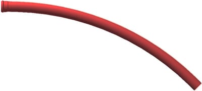 125MM-30° PVC Cable Conduit Bend R=4,0 RED