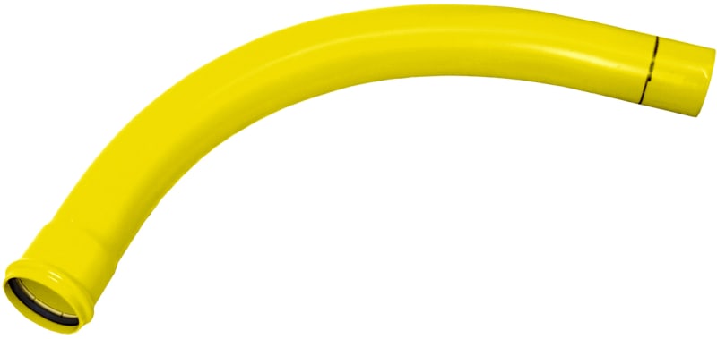 110MM-90° PVC Cable Conduit Bend R=0,6 Yellow (70007545)