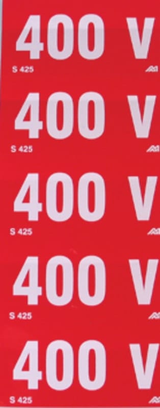 Sign RED SK White 400V