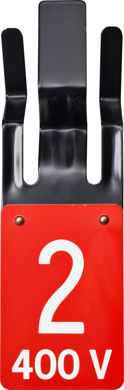 Sign KL45 RED/White TALL2 400V