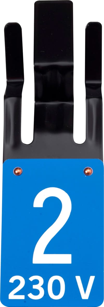 Sign KL45 BLUE/White TALL2 230V