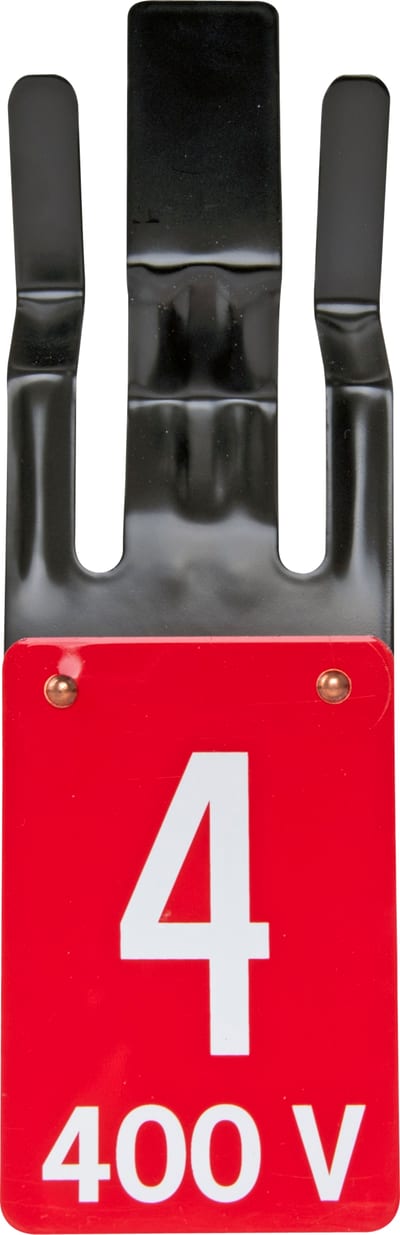 Sign KL45 RED/White TALL4 400V
