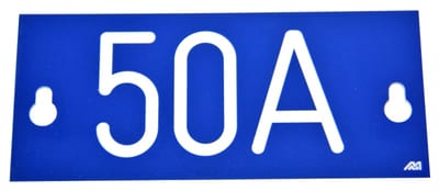 Merkelskilt blue 50A