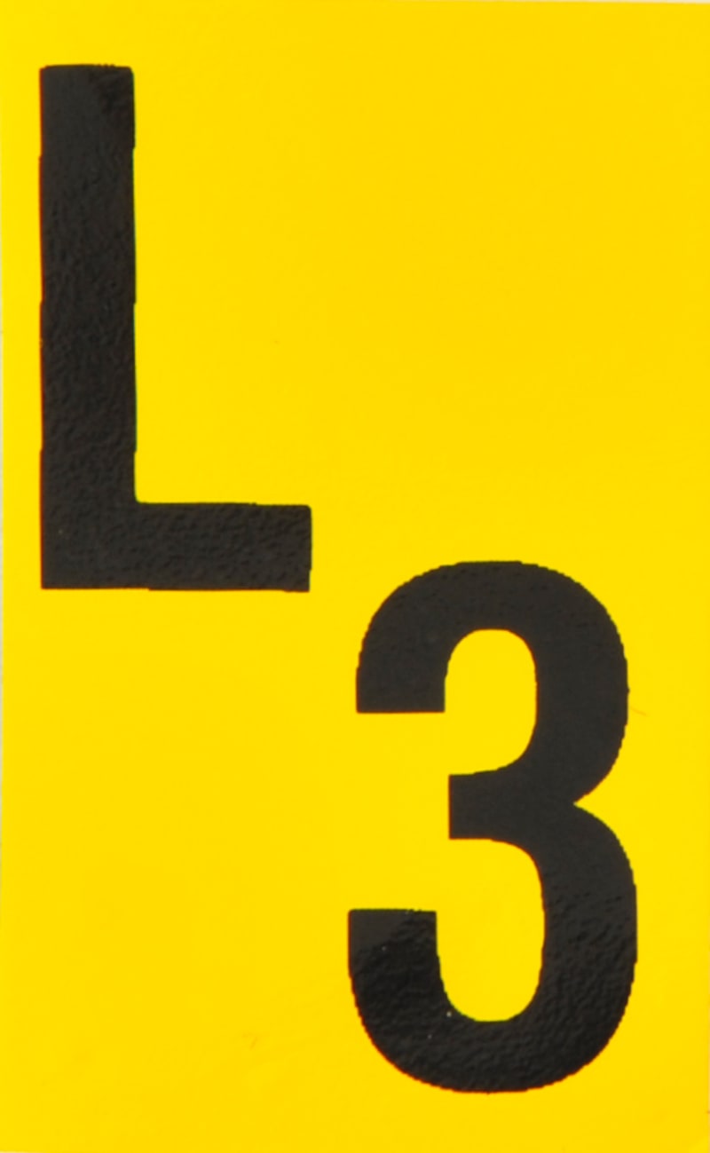 Sign "L3" 25X40 (S422)