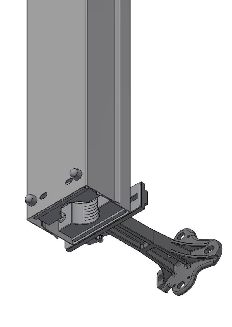 El-tjeneste 2859468 Cable Down-Feed KN12A-42 for 1 Cable 42-60 mm, 2.6 m Aluminium
