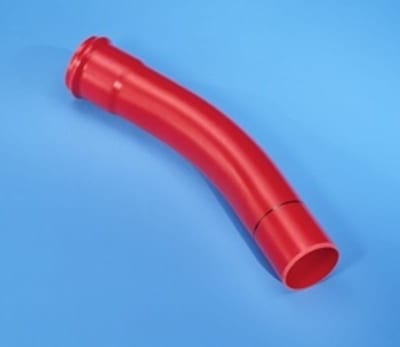 Long-Radius Bend 110mm PP 30 GR. R=2000 RED