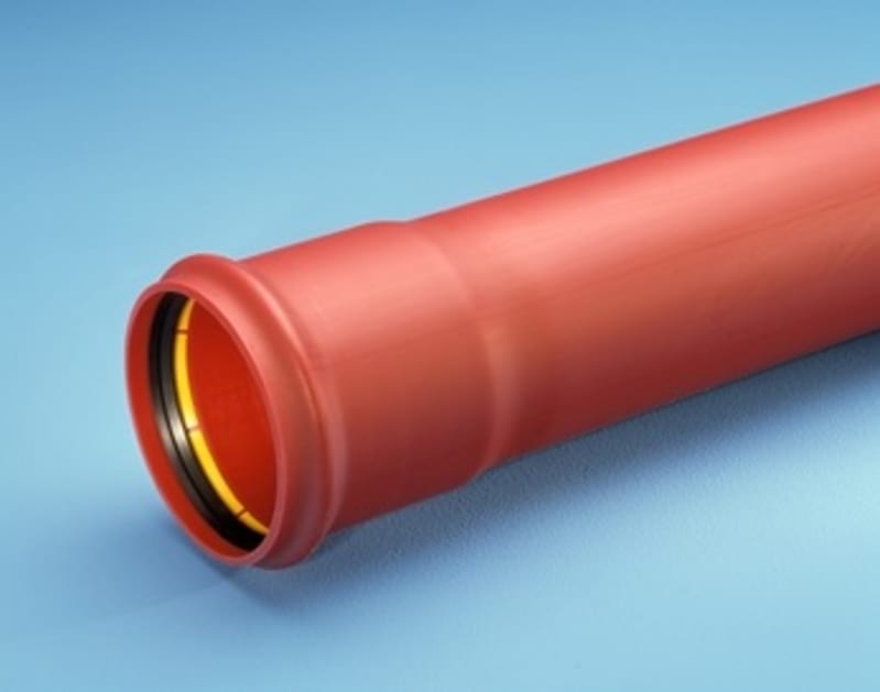 Smooth Cable Conduit 110mm PP RED SN4 6M (8002217)